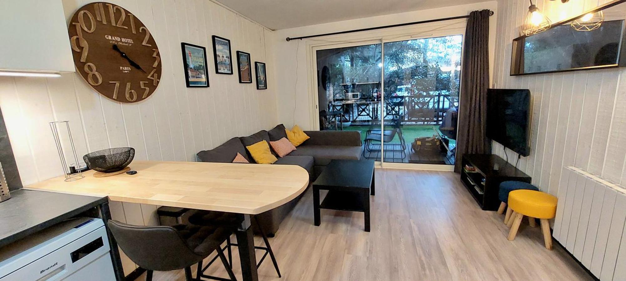 Bassin D'Arcachon Ares Charmant T2 Jardin Apartment Bagian luar foto